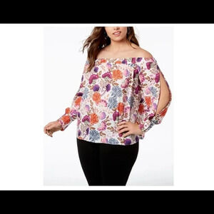 Inc Lovely Lobelia Off Shoulder Top 2XL